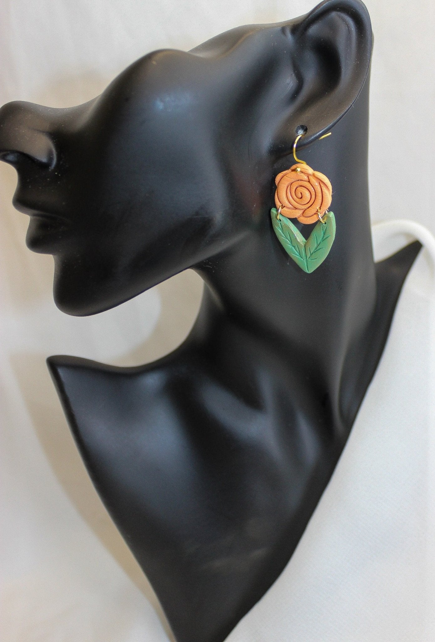 Pumpkin Blossom - Handmade Polymer Clay Earrings