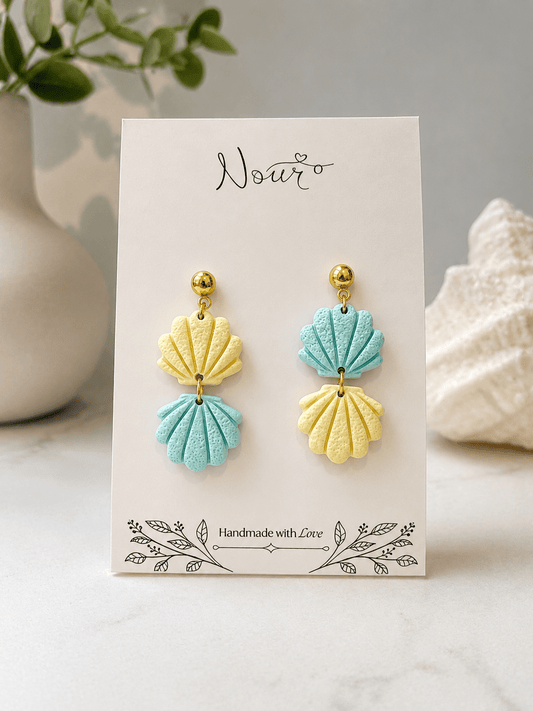 Coastal Charm - Handmade Polymer Clay Earrings