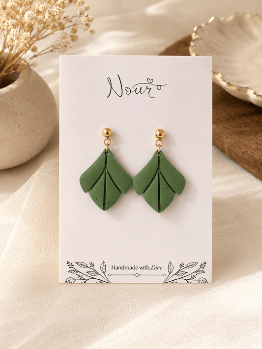 Everygreen - Handmade Polymer Clay Earrings
