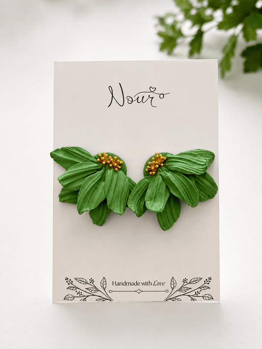 Fern - Handmade Polymer Clay Earrings