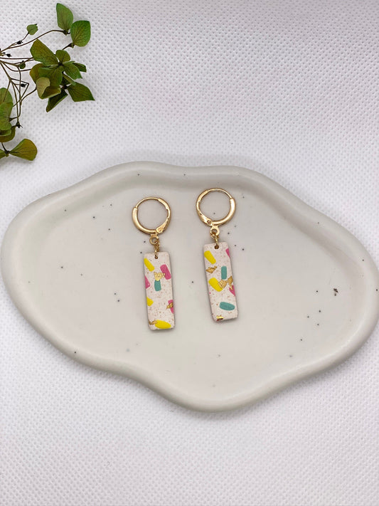 Festival Flares - Handmade Polymer Clay Earrings