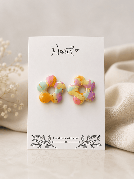 Luna - Handmade Polymer Clay Earrings