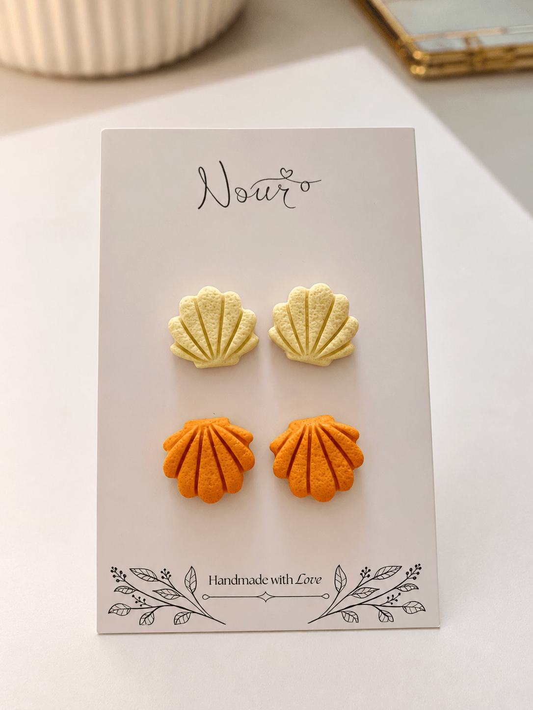 Mini Shells - Handmade Polymer Clay Earrings
