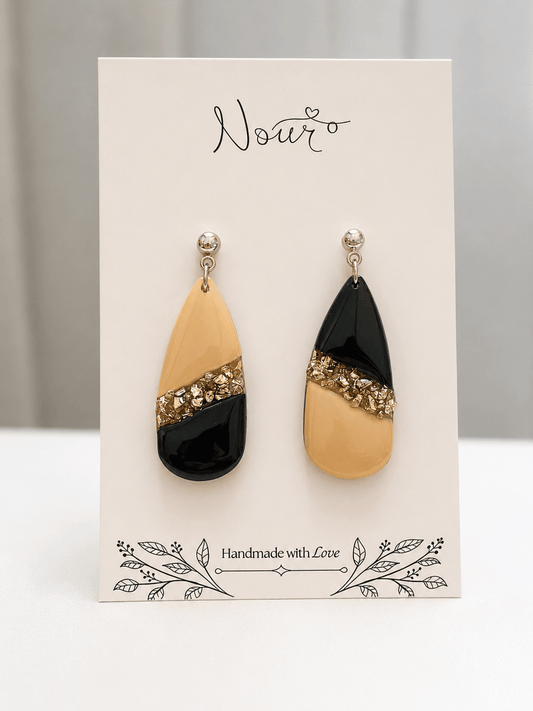 Onyx - Handmade Polymer Clay Earrings