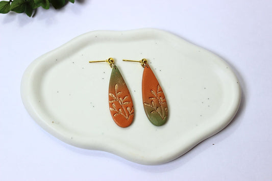 Sunset Serenade - Handmade Polymer Clay Earrings
